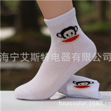 春秋夏宝宝全棉网眼袜大嘴猴童袜纯棉袜子可爱男童女童袜子批发