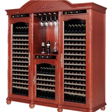 华廷专业供应进口橡木压缩机恒温恒湿欧式红酒柜WT-750E