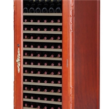 华廷专业供应高档实木压缩机恒温恒湿欧式红酒柜WT-300E