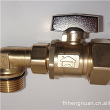 分水器主管专用活接角阀（带过滤网）2025*1&Prime;角阀角阀厂家