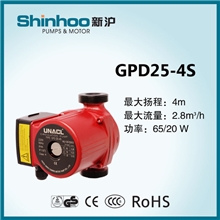 合肥地暖泵生产厂家/一件代发/超静音/65W/型号GPD25-4S三档