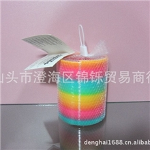 批发彩虹圈台湾色或闪片彩虹圈8.7cm彩虹圈网袋彩虹圈