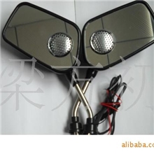 摩托车电动车配件后视镜MP3音响防盗器遥控音箱