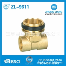 异径三通黄铜三通铜接头分集水器连接头尾件连接三通
