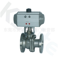 广东代理气动不锈钢法兰球阀