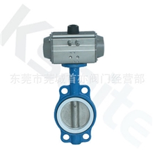 广东气动不锈钢蝶阀，气动四氟蝶阀，气动快开蝶阀