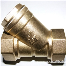 【沃尔格】黄铜Y型过滤器增压泵过滤阀1寸风机盘管铜阀门DN25