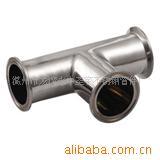 供应不锈钢卫生级快装三通管。