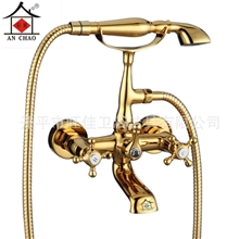 新品上市安巢卫浴全铜入墙式浴缸龙头浴缸淋浴花洒包邮