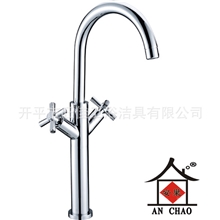 安巢卫浴开平水龙头/全铜双把单孔冷热面盆龙头/台上盆龙头5502