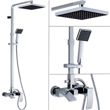 安巢卫浴方型淋浴花洒套装带下出水4501