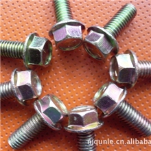 3/8-16NC*1-1/2（38）囍牌美制外六角法兰带齿螺栓/美制镀锌螺丝