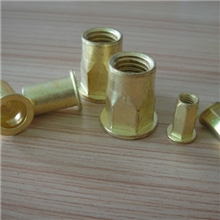 圆头柱纹铁拉帽镀白色达克罗，铆螺母，拉铆螺母镀白色达克罗