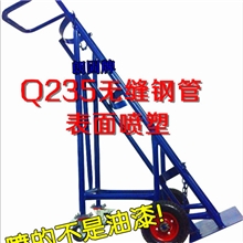 不掉漆的四轮钢瓶车杭州气瓶搬运车*