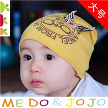 春秋冬季小孩新款韩版保暖女宝宝自行车翅膀婴儿童套头帽子1210