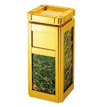 【厂家直销】不锈钢垃圾桶现货供应大理石垃圾桶酒店垃圾桶