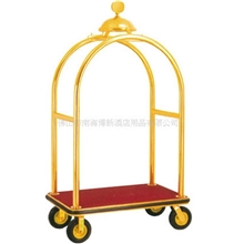 厂家直销不锈钢酒店大堂豪华行李车机场行李车