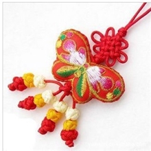 厂家直销蝴蝶香包小挂件带珠子香囊