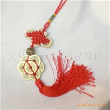 汽车挂件辟邪铜钱中国结广告中国结