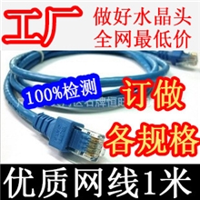 厂家长期供应各种规格1米-50米成型跳线网络线网线电脑跳线哦
