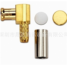 MCX插头直角压接连接器