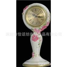 厂家提供创意家居家居复古小商品GBZ-8038浮花宴座钟