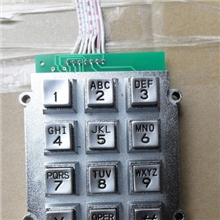 锌合金十二位金属键盘