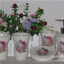 卫浴套件陶瓷卫浴描金陶瓷