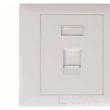 厂家直销单口信息面板网络面板86型面板质优ABS工程塑料包邮