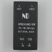 DCDC宽电压电源模块24V转24VWRB2424MD-10W隔离稳压输出