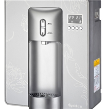 供应豪华家用温度显示壁挂管线饮水机管线机直饮机（银色）