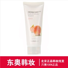thefaceshop菲诗小铺水蜜桃洗面奶批发韩国化妆品专柜正品