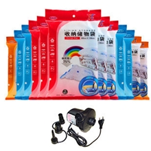 新品亿丰9丝环保不漏气真空压缩袋收纳袋4大4中送电动泵1.5