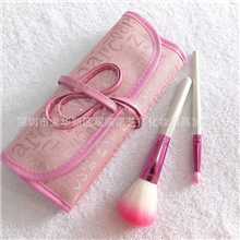 8支粉色小巧化妆刷/英文字母PU皮刷包化妆刷化妆套刷底价促销