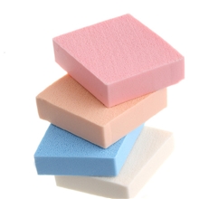 义乌化妆用具厂供应方形洗脸扑手感好环保无毒