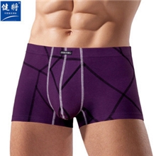 健将内裤专柜正品弹力棉莱卡中腰男士舒适平角裤立体剪裁99668