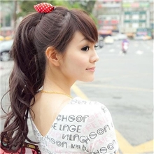 长卷发超自然加大发量假马尾女生假发马尾卷发绑式卷马尾