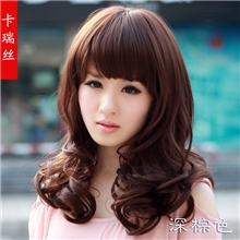 【卡瑞丝】高档假发厂家直销哑光高温丝发套小额10件起批0012