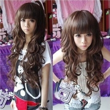 日韩非主流假发套苛苛头刘海女学生中长卷发蓬松款