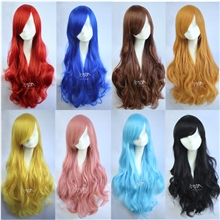 【9.4备货节】动漫cosplay彩色75厘米卷发头套万用舞会假发1891
