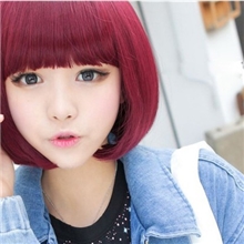 厂家直销现货批发长卷发蓬松齐刘海假发套中卷发女生长发头套