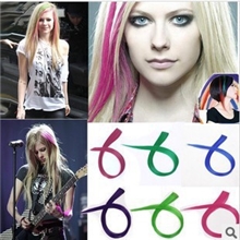 谢娜推荐特价炫彩接发片假发配件可烫可剪彩色挑染渐变假发片