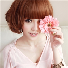 假发工厂批发梨花头短发欧美时尚假发头套非主流高温丝假发