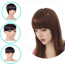 秀雅假发假刘海批发鬓角加长刘海齐刘海斜刘海高温丝假刘海