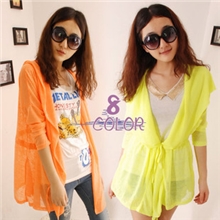 防紫外线防晒衣透明小披肩开衫超薄外套春秋女防晒衫抽绳连帽