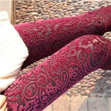 打底裤批发春季新款贵气镂空桃心花纹金丝绒九分打底裤淘宝热销