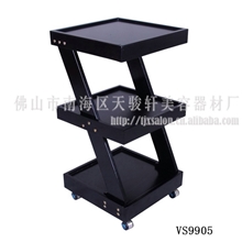 供应高品质实木美容车VS9905美容工具车手推车
