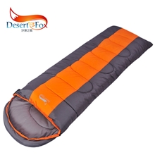 沙漠之狐户外睡袋信封带帽野营睡袋-9度睡袋情侣睡袋冬季加厚