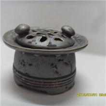 香缘道鎏金铁铀双珠盖熏香炉香道古典