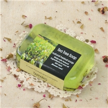 厂家直供D-narn泰国绿茶精油祛痘美白手工香皂90goem加工定做